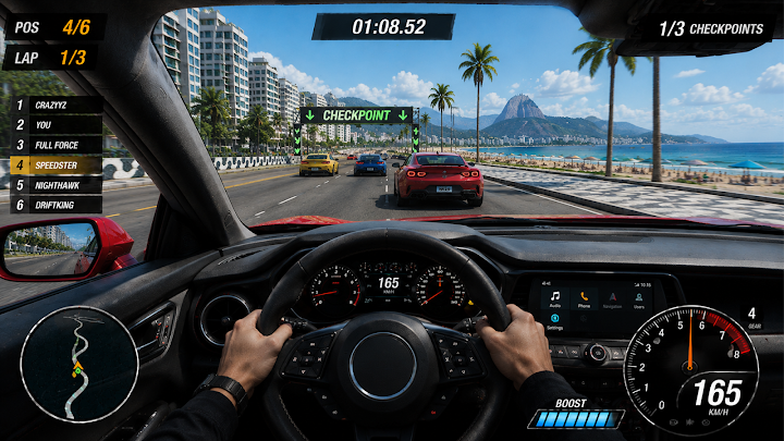 3D Endless Car Racing Game screenshot