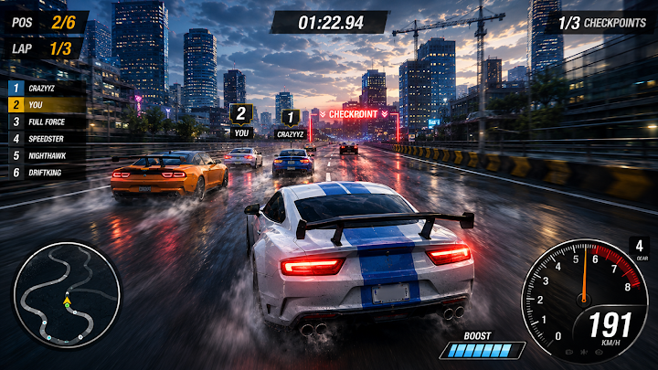 3D Endless Car Racing Game screenshot