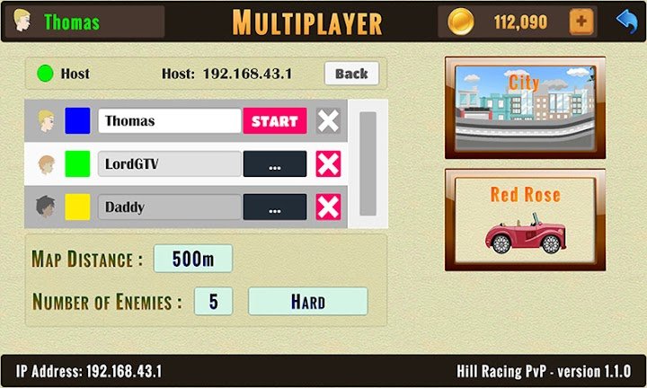 Hill Racing PvP - Multiplayer screenshot