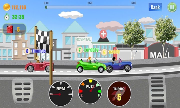 Hill Racing PvP - Multiplayer screenshot