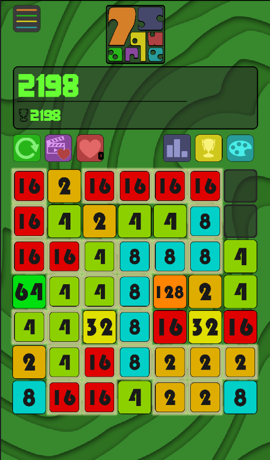 7 Square - Number Merge Puzzle screenshot