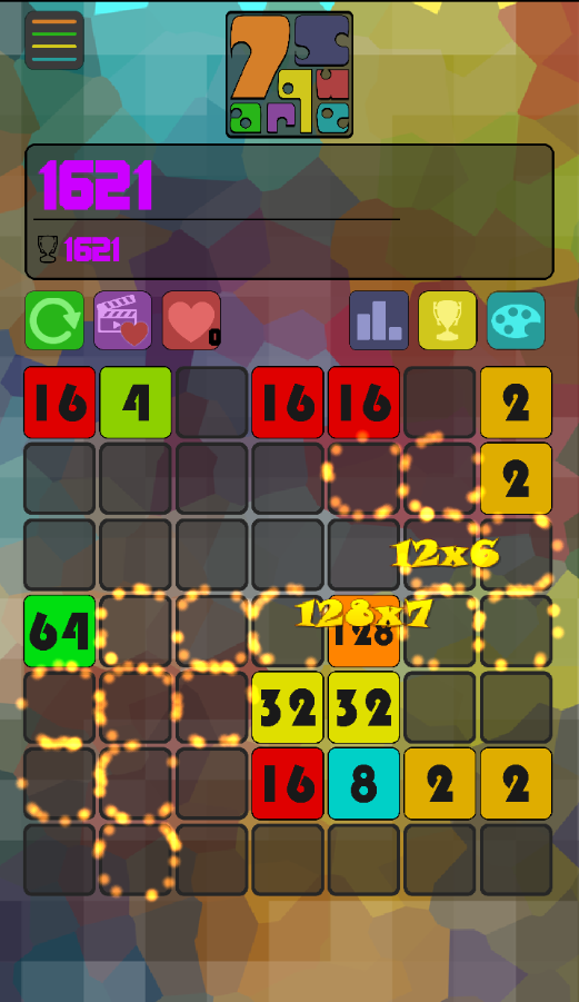 7 Square - Number Merge Puzzle screenshot