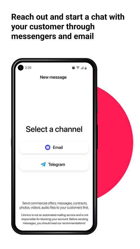 Umnico - Messaging platform screenshot