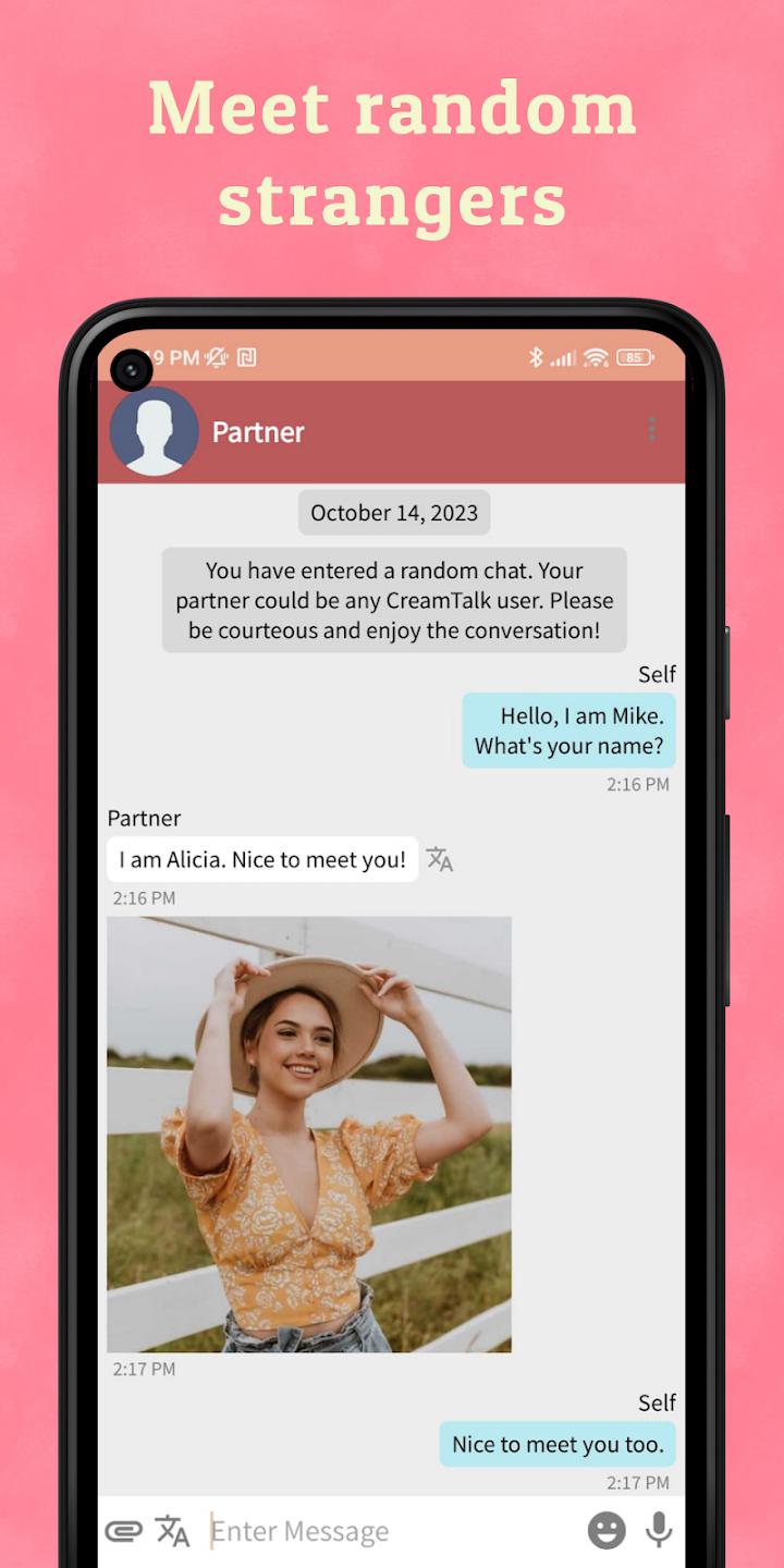 Stranger Chat - Creamtalk screenshot