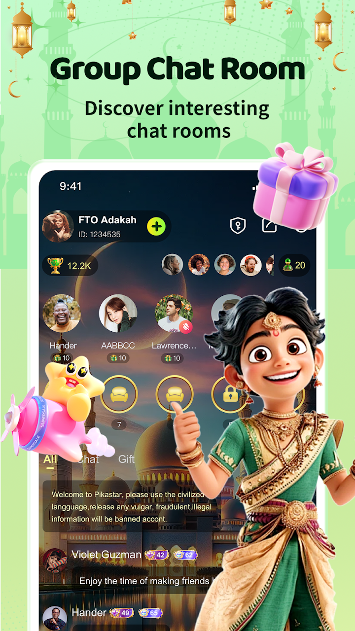 Mina-Voice Group Chat Rooms screenshot