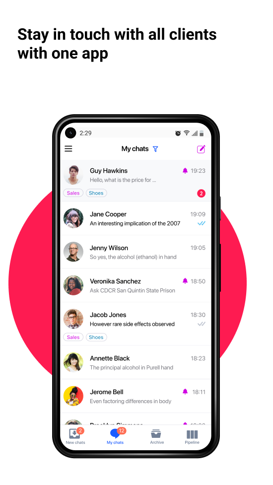 Umnico - Messaging platform screenshot