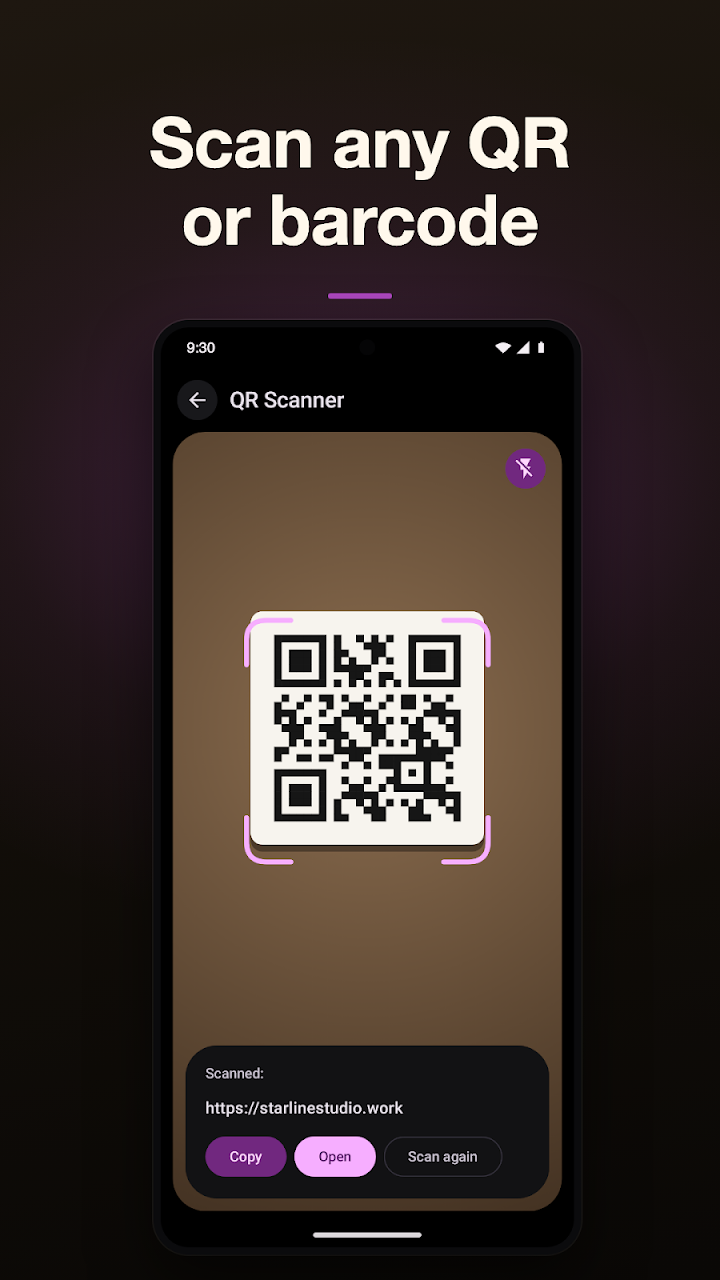 Handy Toolbox: Flashlight & QR screenshot